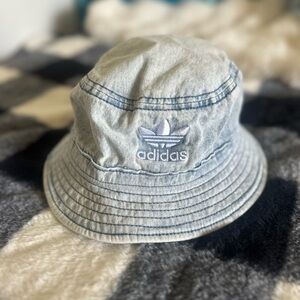 Youth kids Denim Jean Adidas bucket hat
